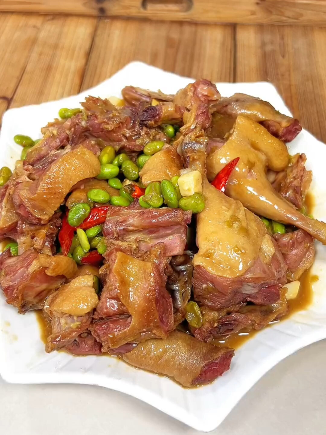 黄豆焖鸡