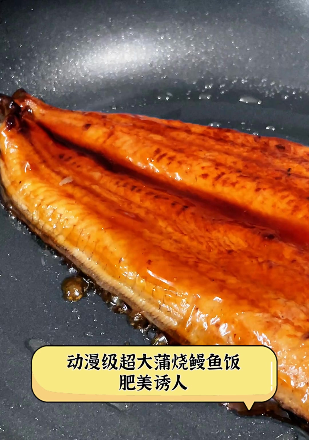 动漫级超大蒲烧鳗鱼饭,肥美诱人