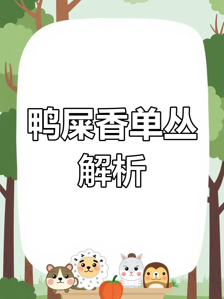 鸭屎香单丛茶:独特香气与品质的完美结合