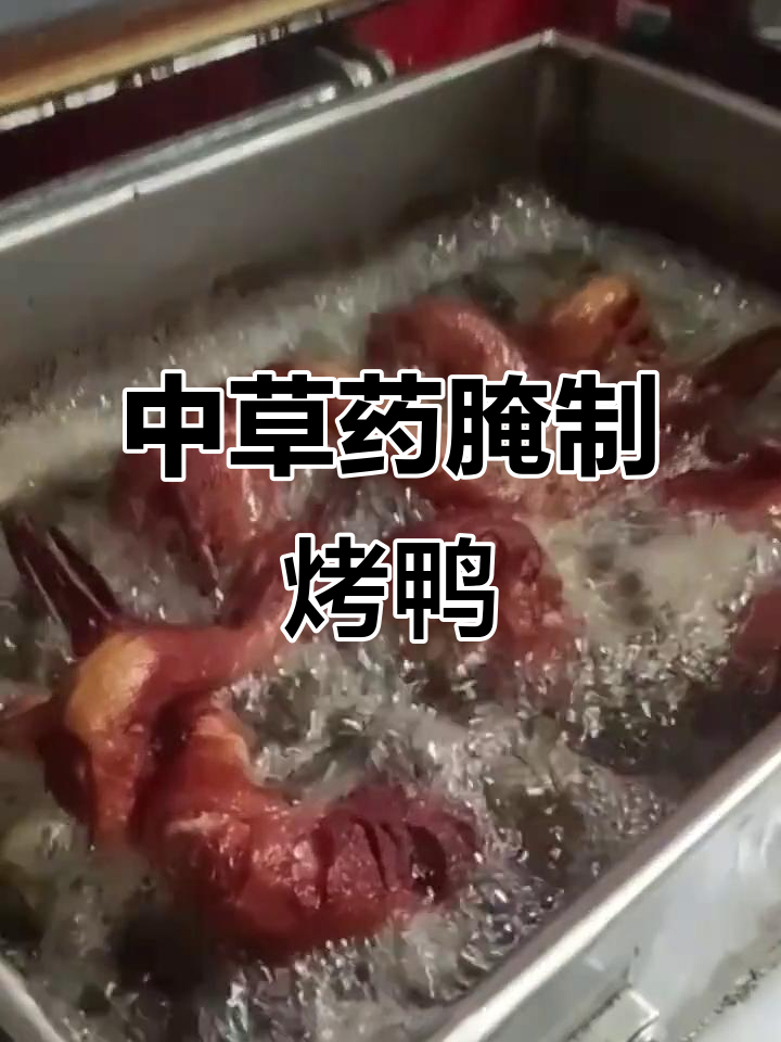 用中草药腌制的烤鸭,外酥里嫩,香气扑鼻!