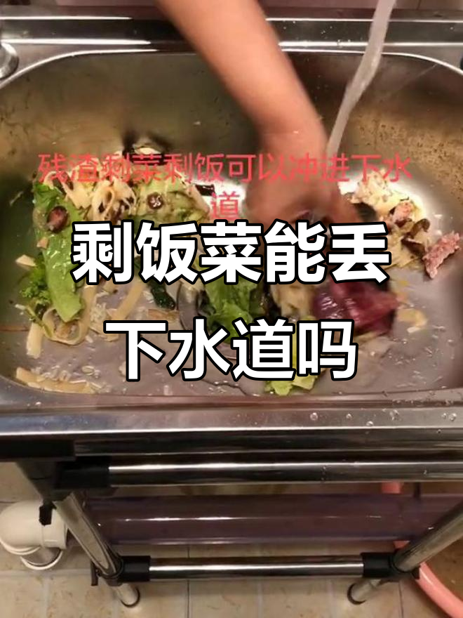 残渣剩饭能冲下水道?你家真的可以这样做吗