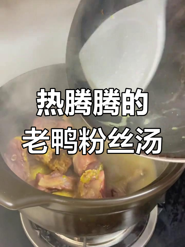 新鲜老鸭粉丝汤,秋冬必备美味
