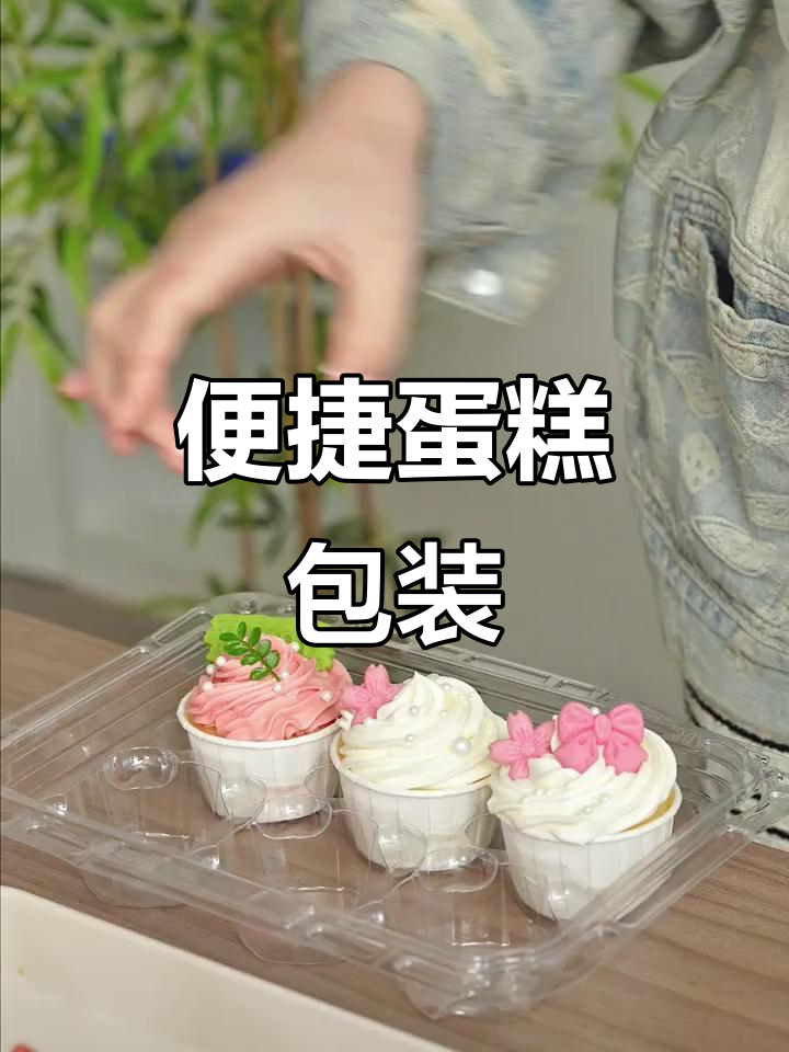 六个纸杯蛋糕盒,便携设计超实用,外出必备!