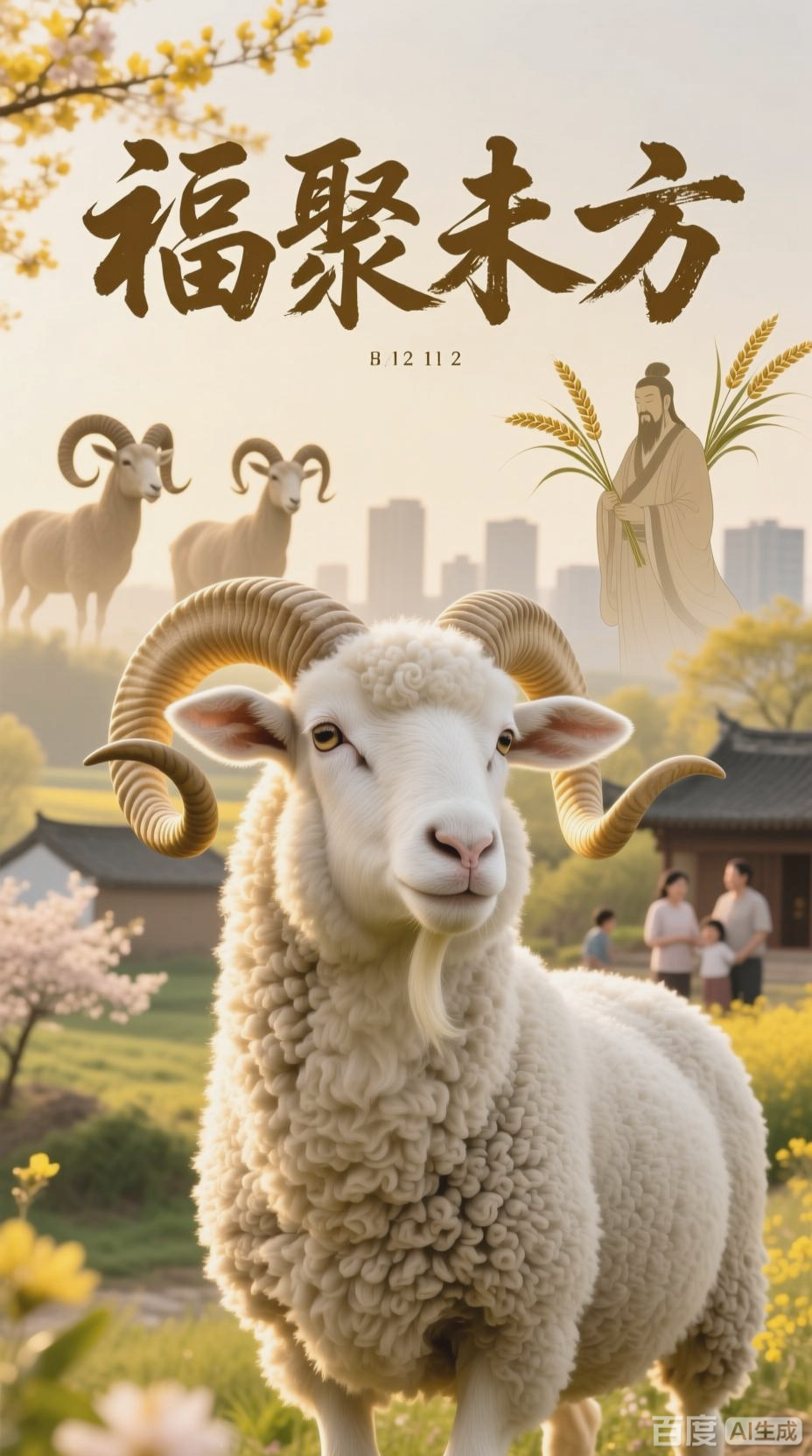 生肖羊栖,福聚未方