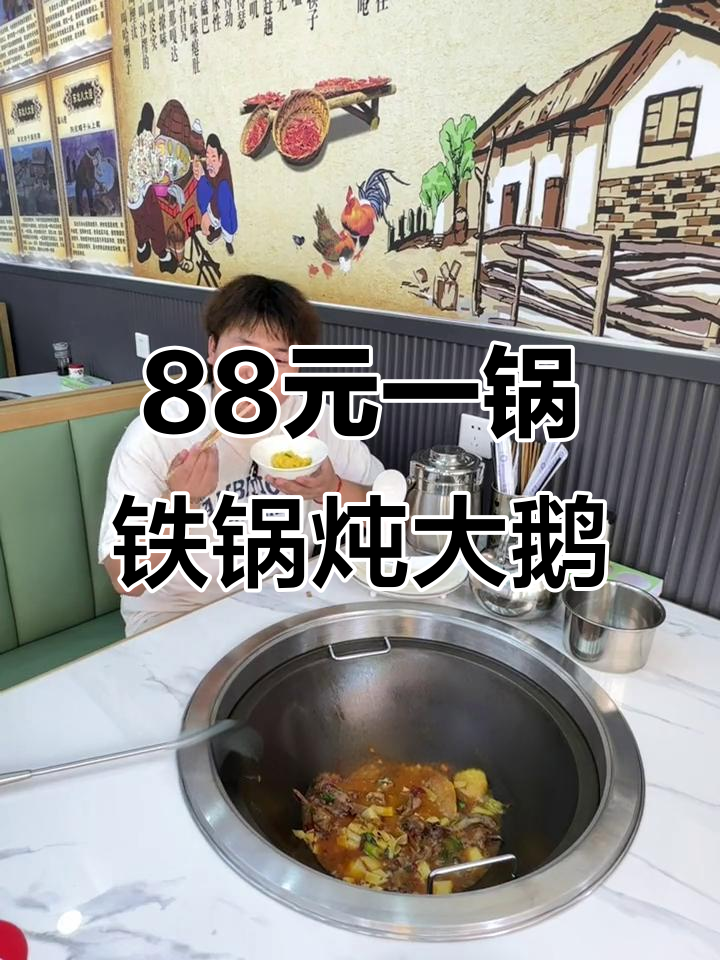 铁锅炖大鹅,3-4斤肉超入味,配菜丰富,香气扑鼻