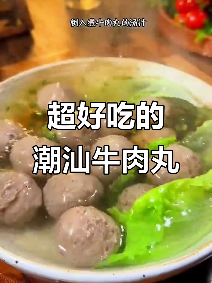潮汕牛肉丸汤,Q弹爆汁让人停不下来!