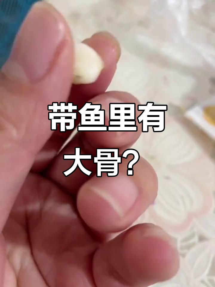 带鱼里竟然有这么大骨头,硬得让人惊讶