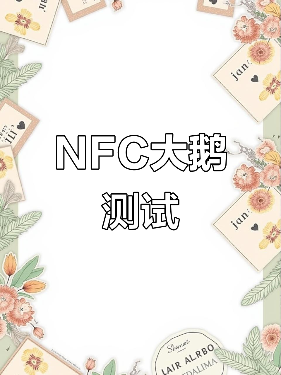 大鹅NFC芯片感应实测,效果惊人