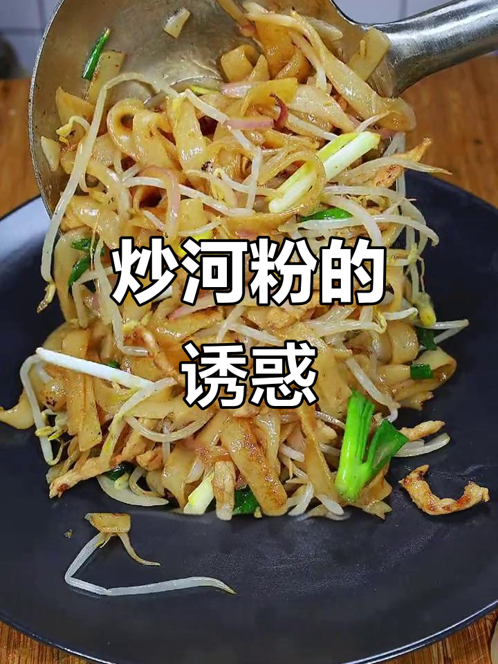 广东炒河粉,肉丝香气扑鼻,干煸更添风味!