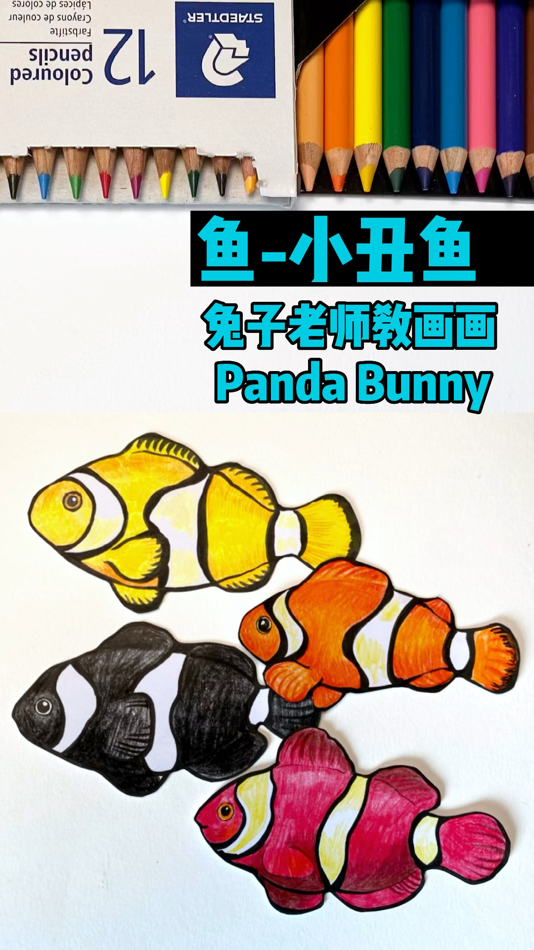 一学就会的小丑鱼画法