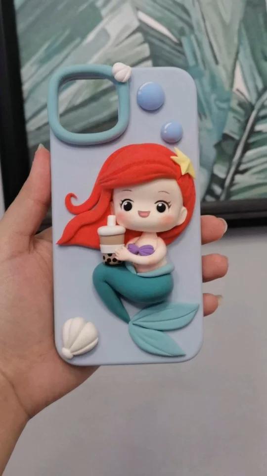 小美人鱼爱丽儿|粘土手机壳教程