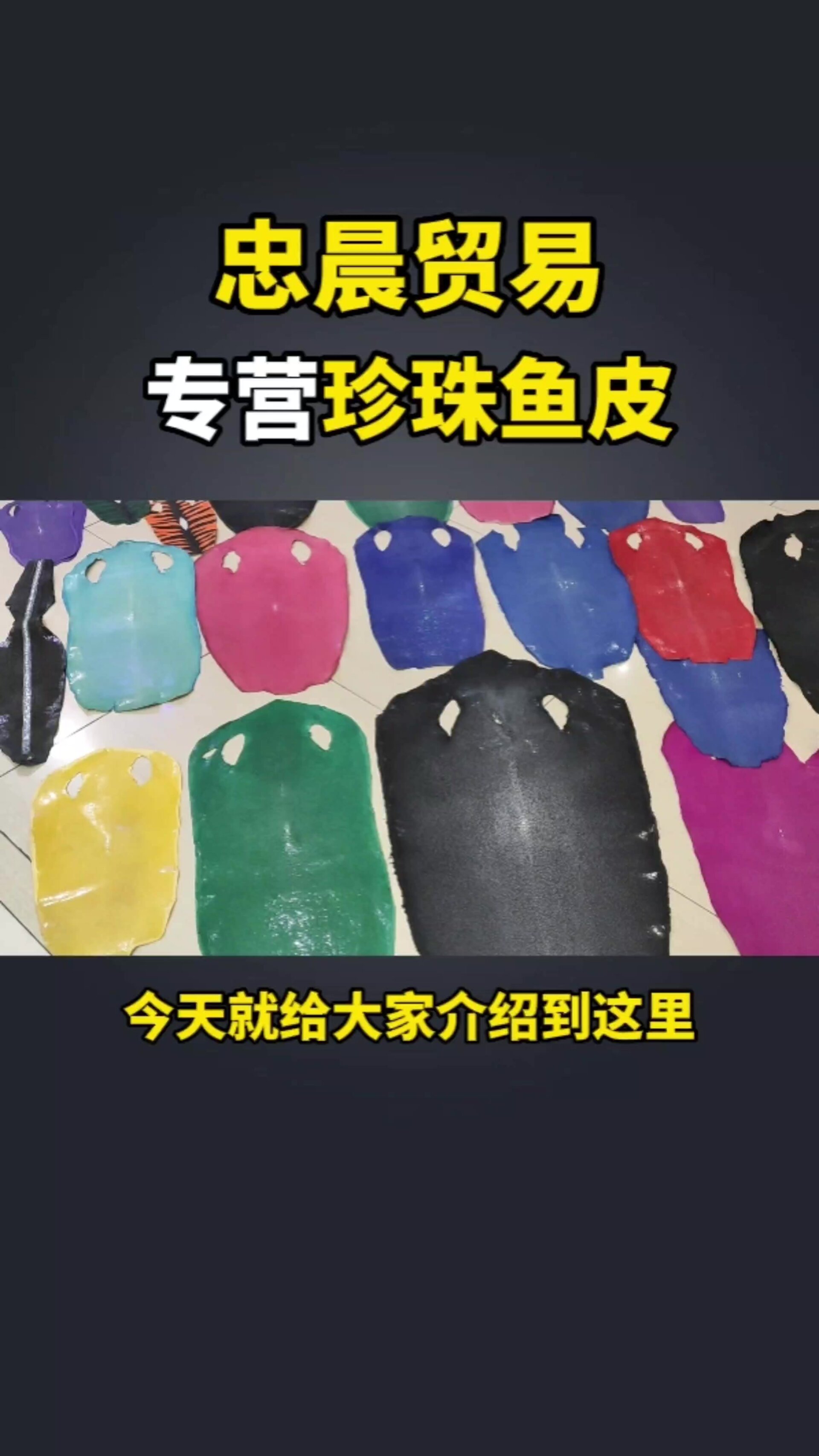 忠晨贸易专营珍珠鱼皮