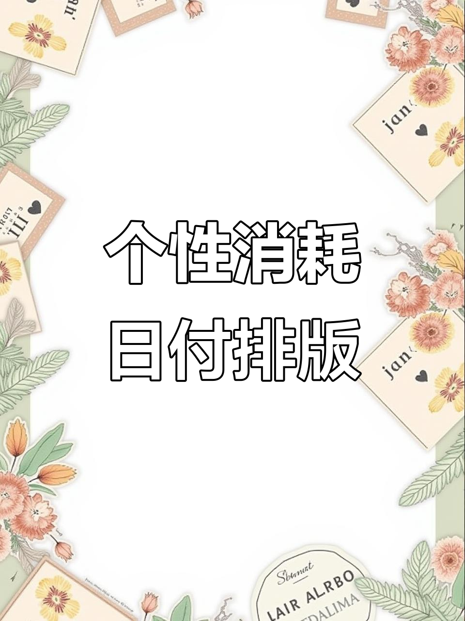 北极星与消耗日付的创意排版,轻松打造个性手帐