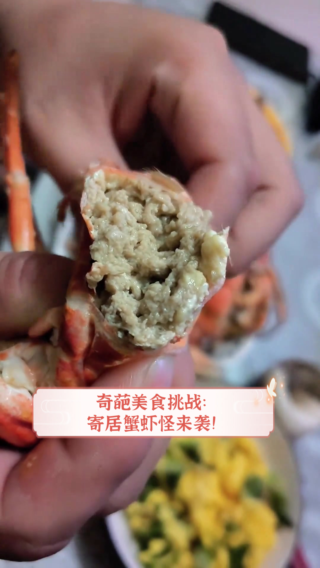奇葩美食挑战:寄居蟹虾怪来袭!