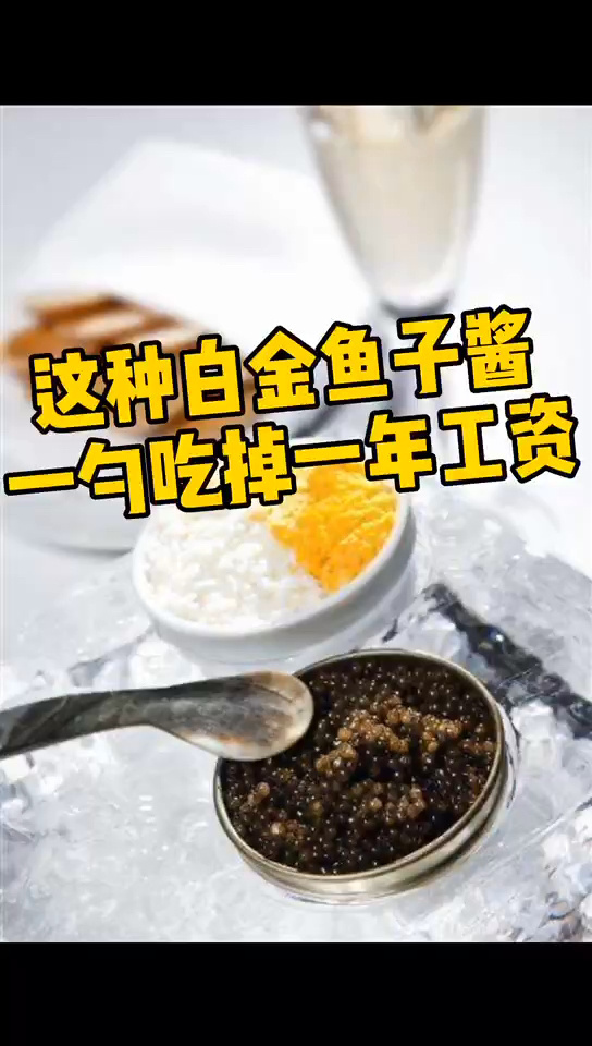 世界上最贵的鱼子酱,估计一年的工资都买不