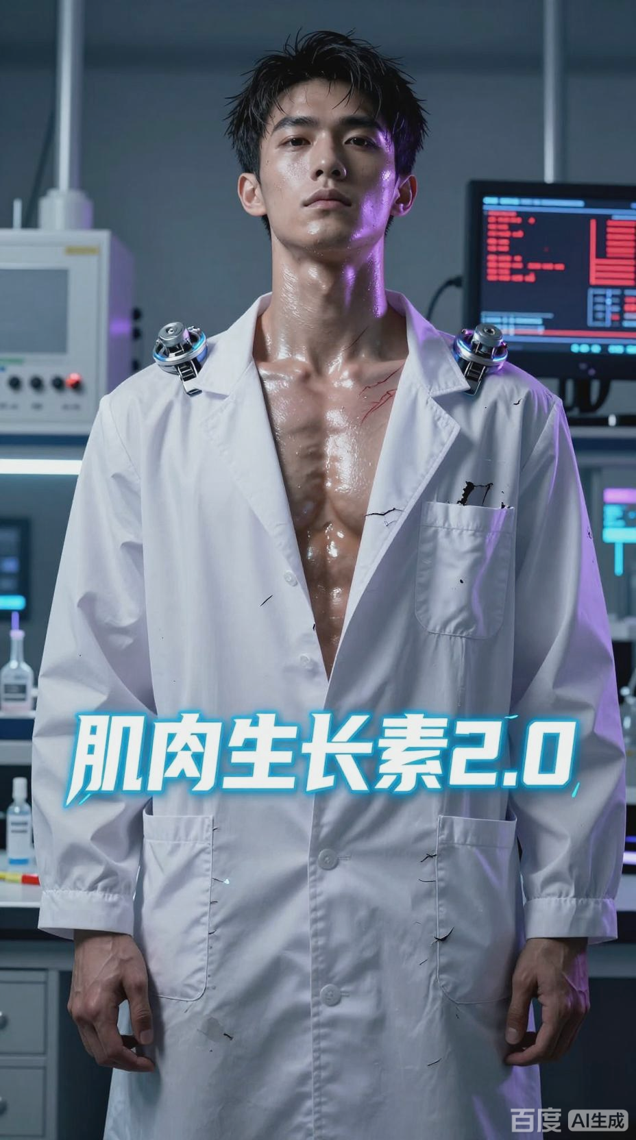 肌肉变大,小奶狗帅哥的蜕变