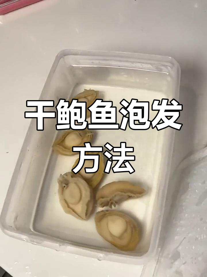 干鲍鱼泡发技巧,轻松恢复鲜美