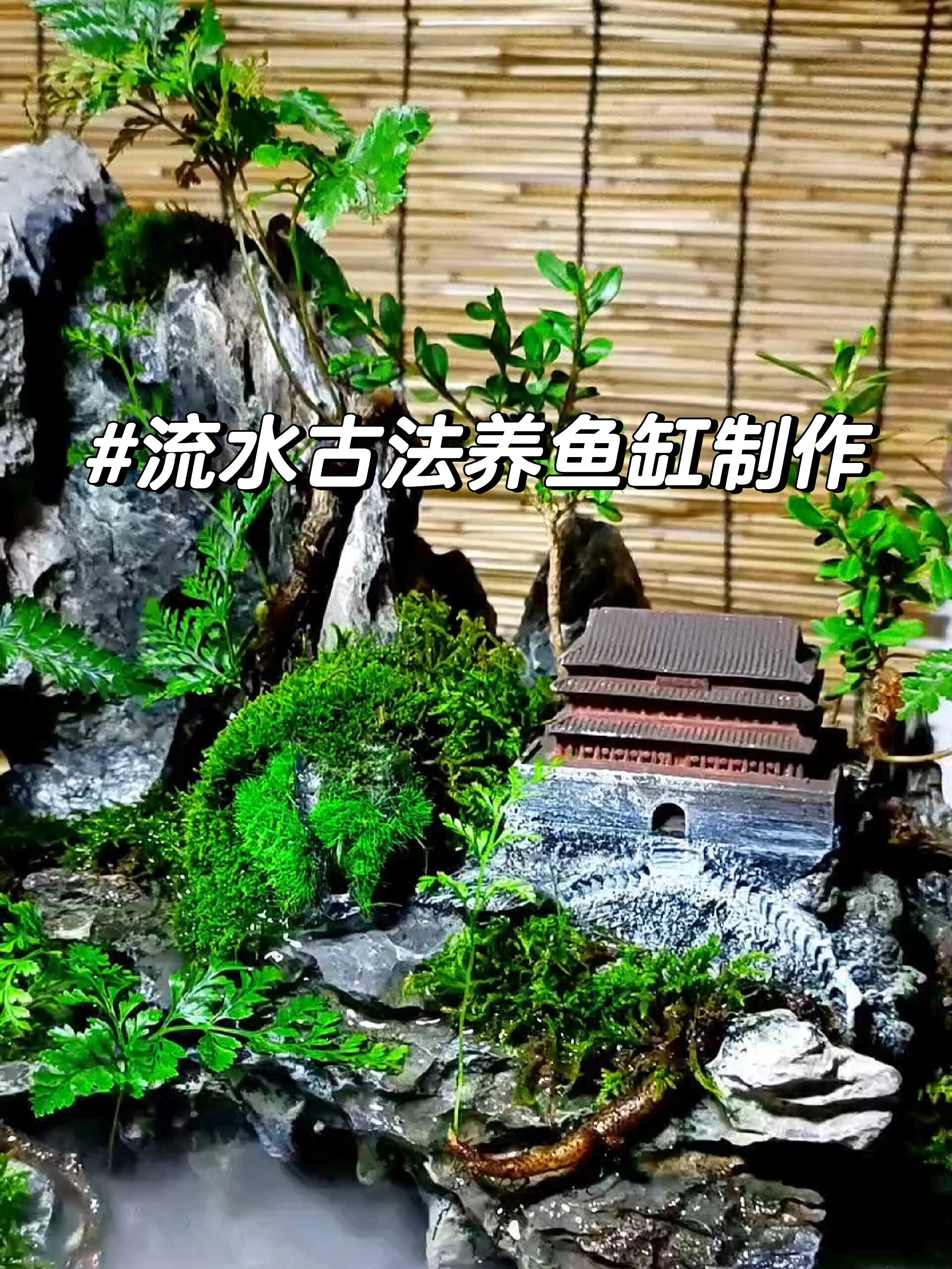 流水古法养鱼缸制作