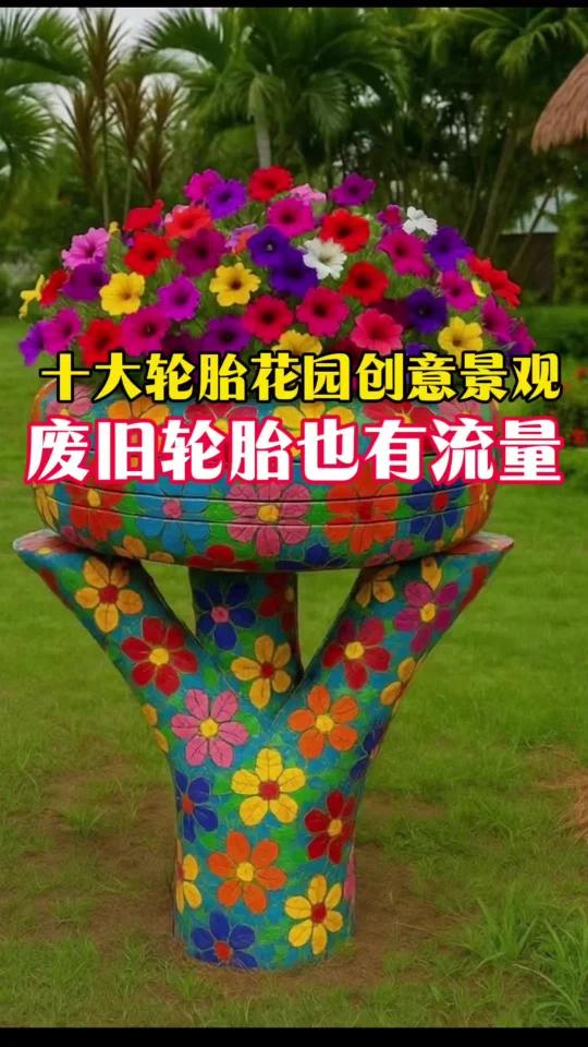 十大轮胎创意景观,废旧轮胎也有流量