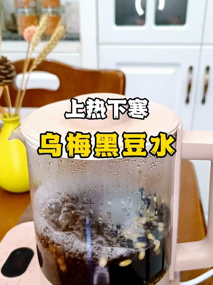 上热下寒 乌梅黑豆水