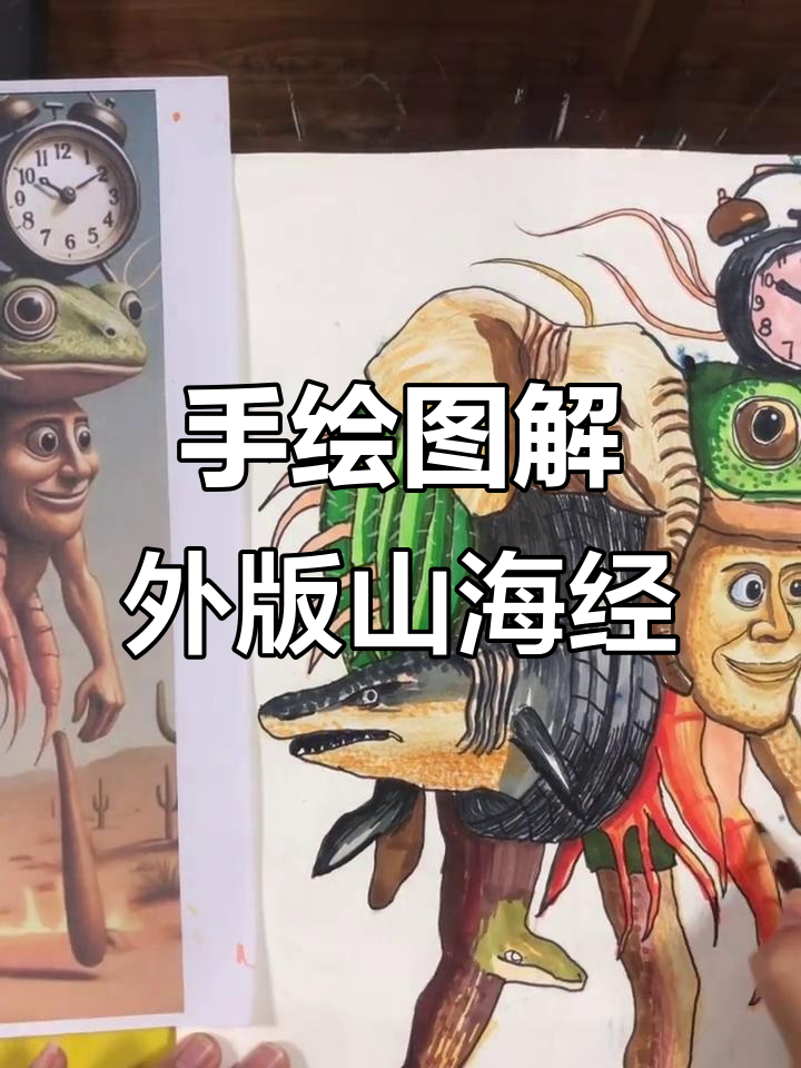 用手绘展现外国山海经五帝王,加入中国元素挑战极限