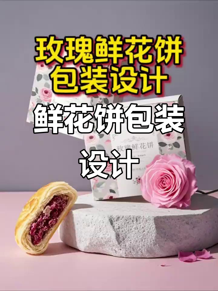 玫瑰鲜花饼包装设计:配色与细节全解析