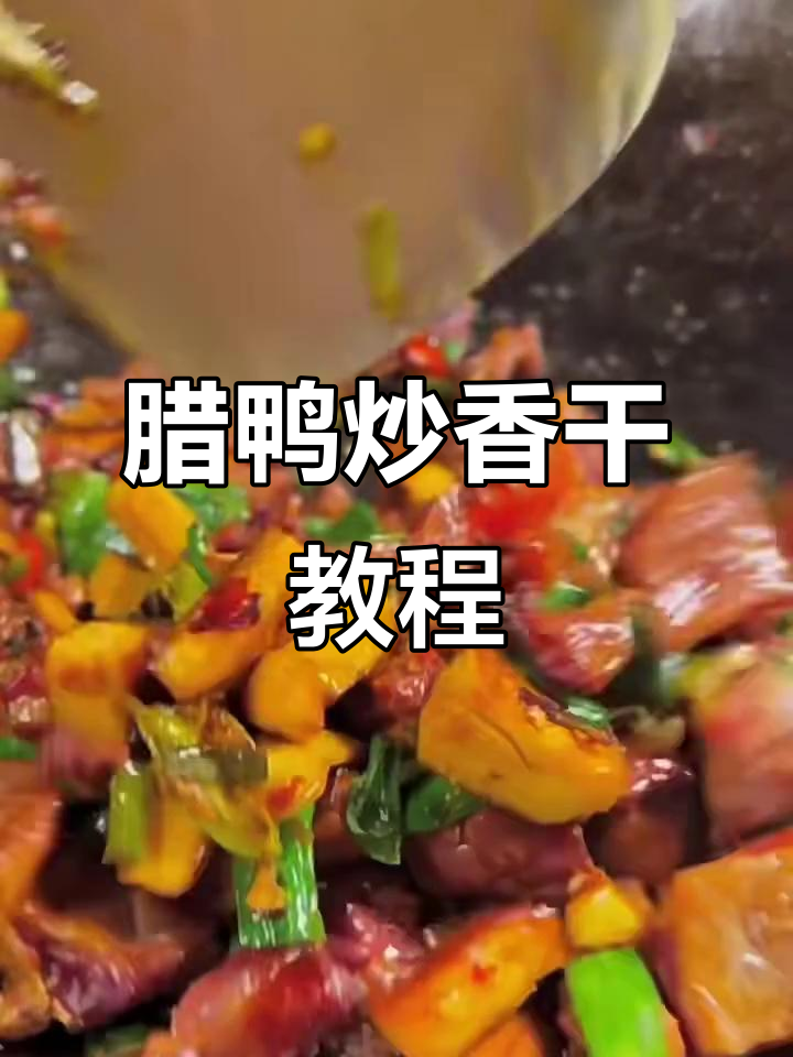 湖南腊鸭炒香干,下饭又下酒的完美搭配