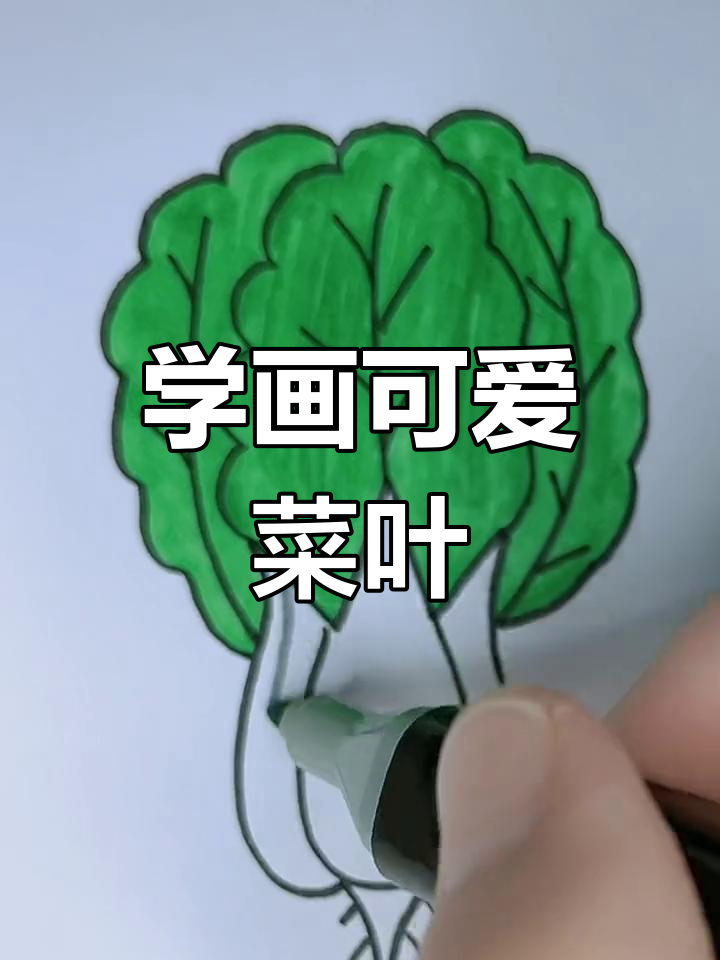画出可爱菜叶,简单步骤教你轻松上手