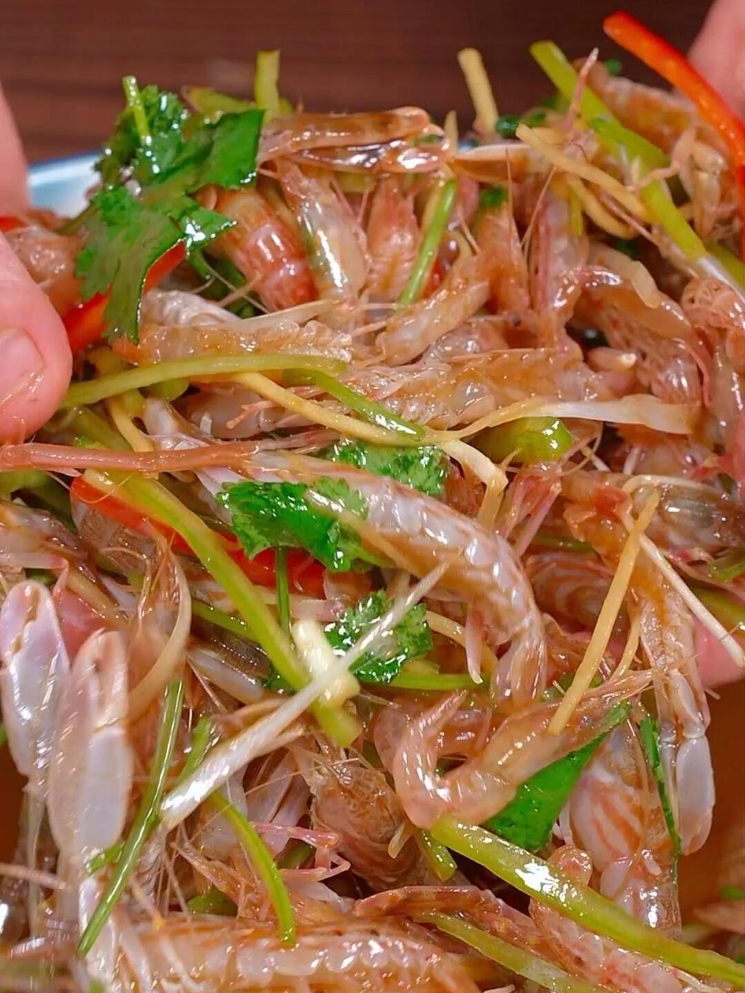 凉拌嘎巴虾