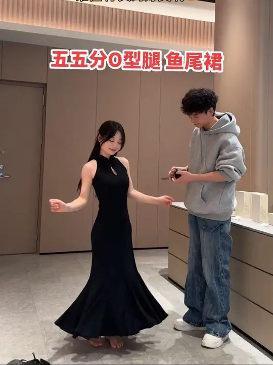 谁穿谁好看！新中式步步生莲鱼尾裙惊艳来袭