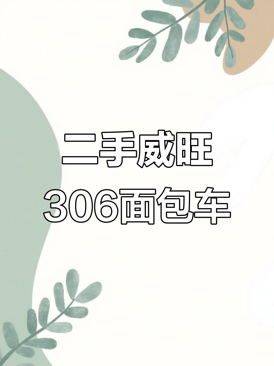 二手威旺306面包车