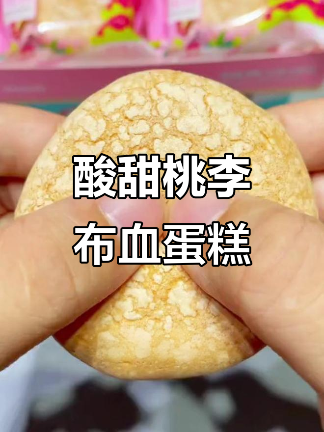 软糯香甜桃李布雪蛋糕,草莓葡萄干口味超赞