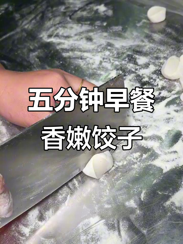 早起五分钟,虾仁韭菜鸡蛋水饺香气扑鼻