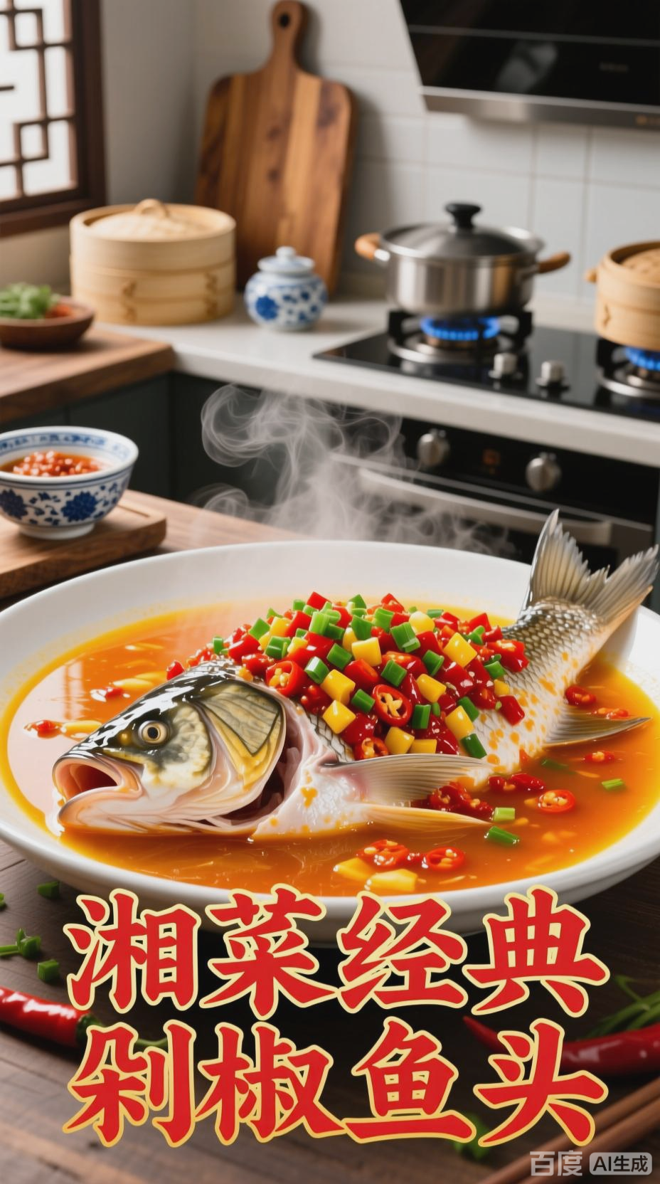 剁椒鱼头,湘菜经典美味