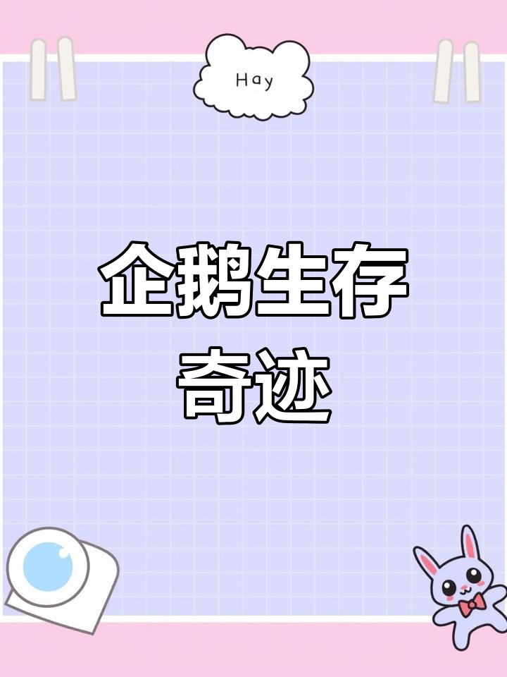 王企鹅幼崽靠运气生存,7天吃一次饭,艰难成长!