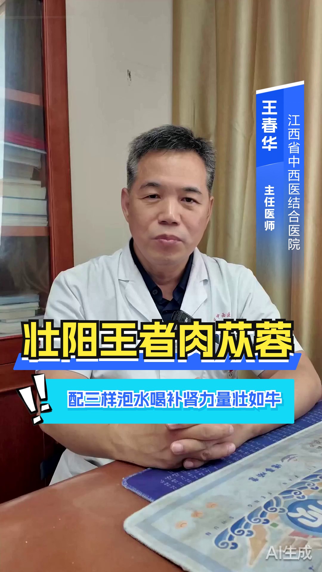 壮阳王者肉苁蓉配三样泡水喝补肾力量壮如牛