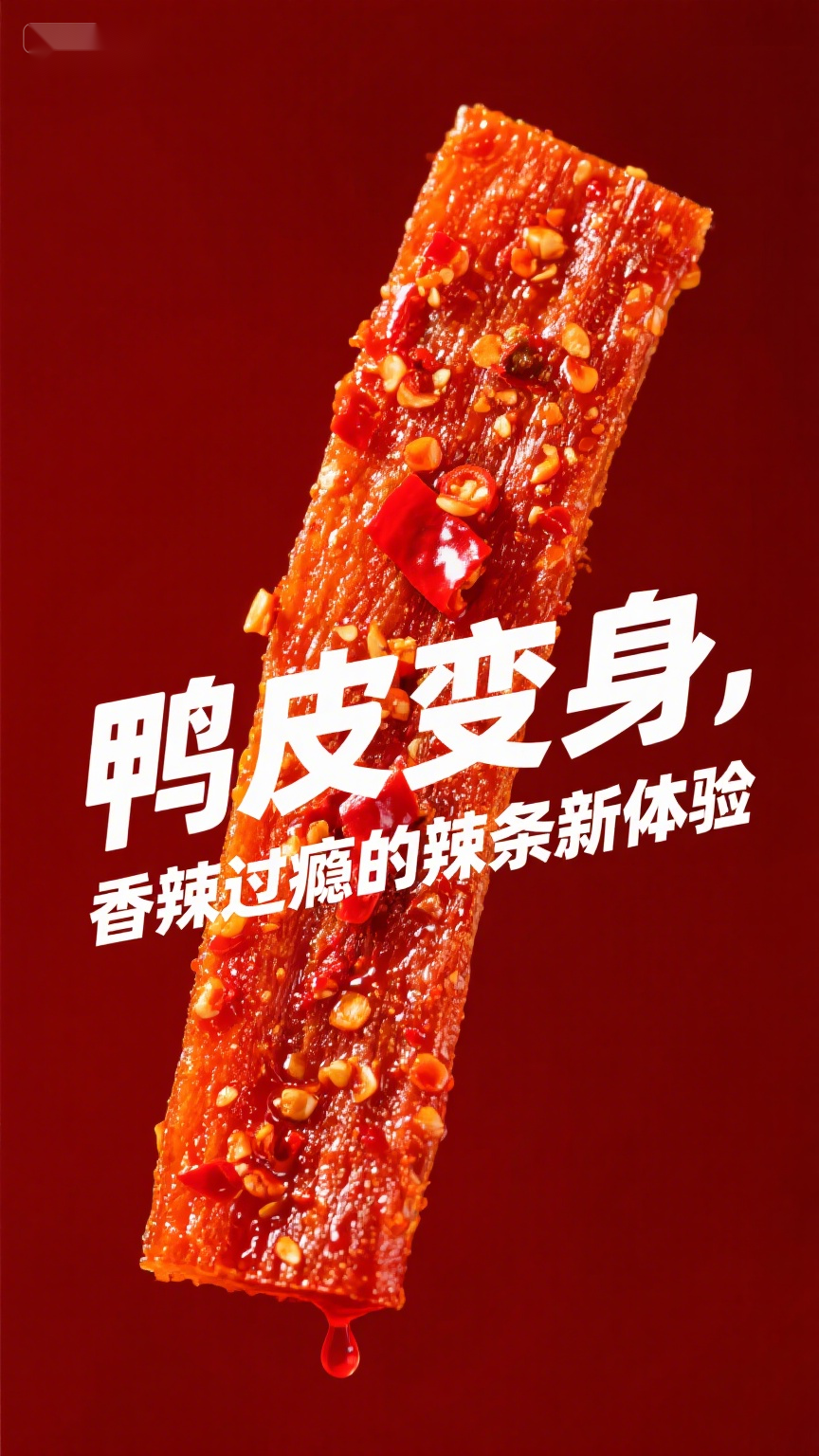 鸭皮变身,香辣过瘾的辣条新体验