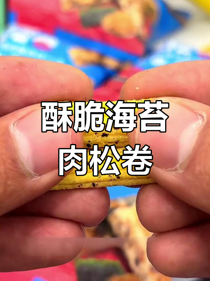 海苔肉松卷,酥脆好吃停不下来!