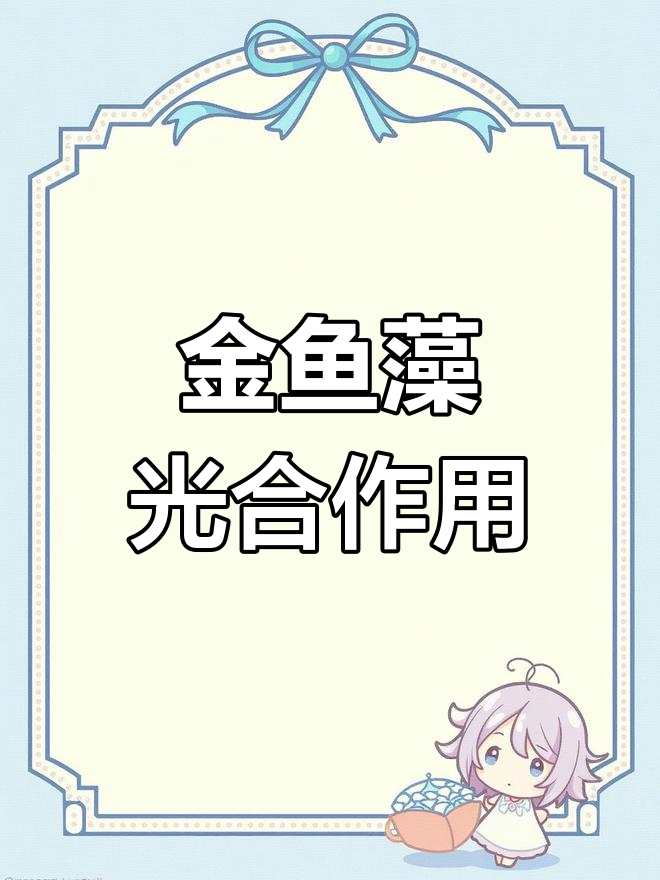 光合作用实验:金鱼藻释放氧气