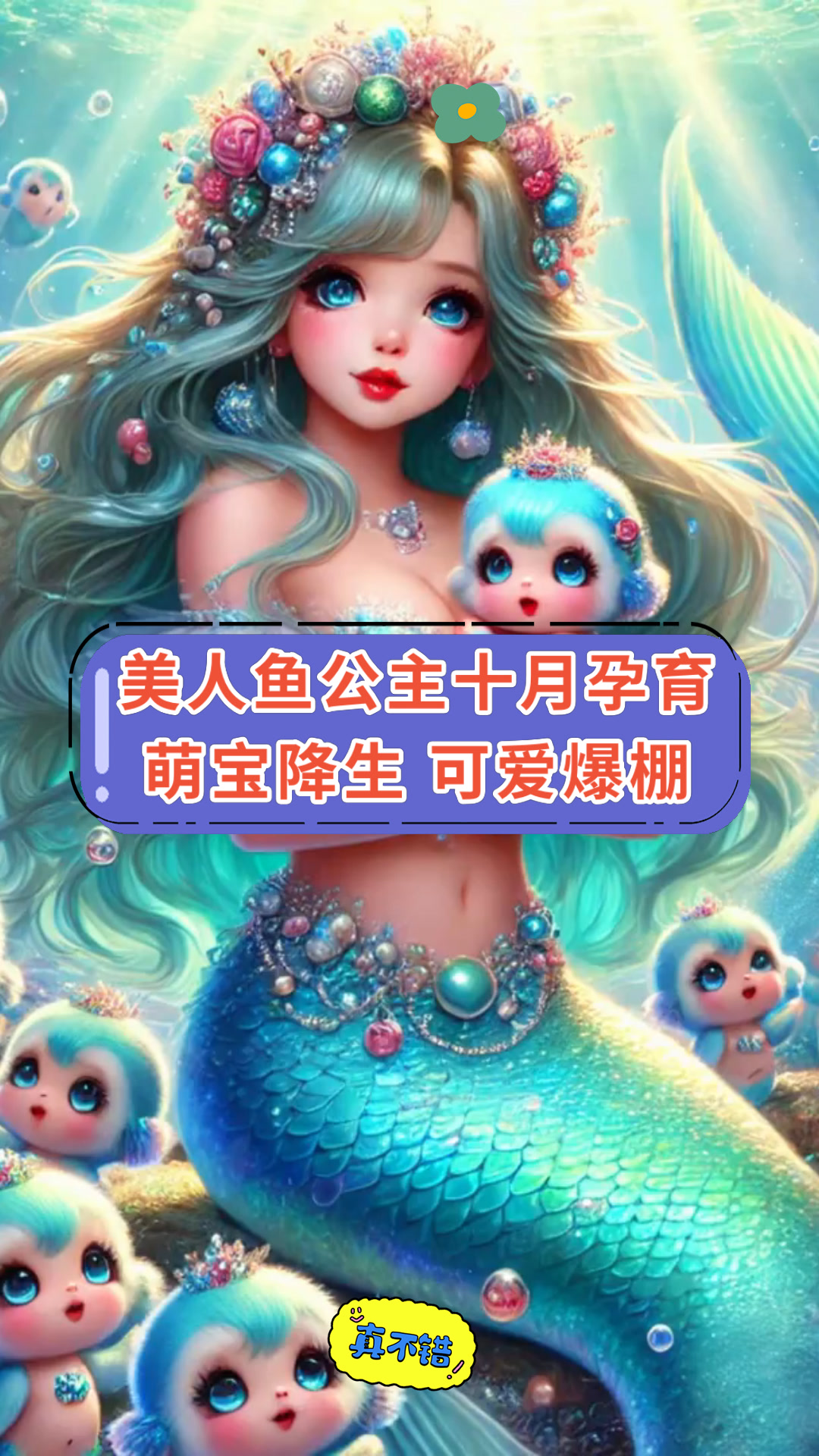 美人鱼公主十月孕育萌宝降生 可爱爆棚