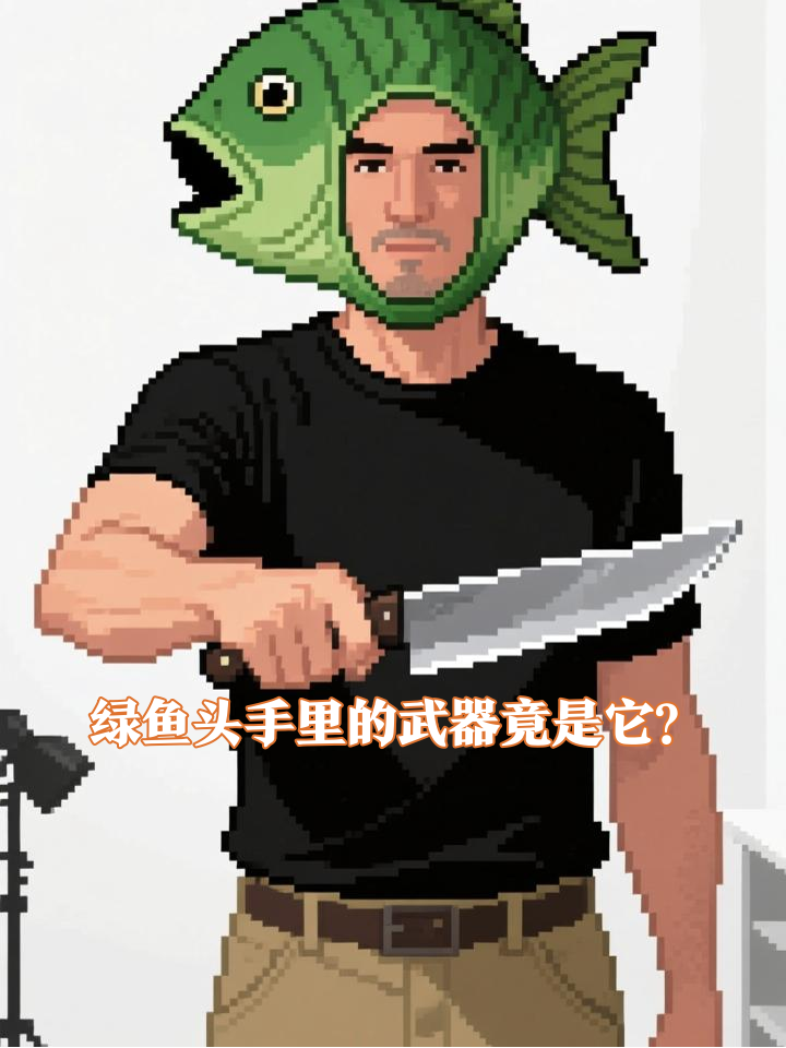绿鱼头角色所持鱼头形状武器揭秘