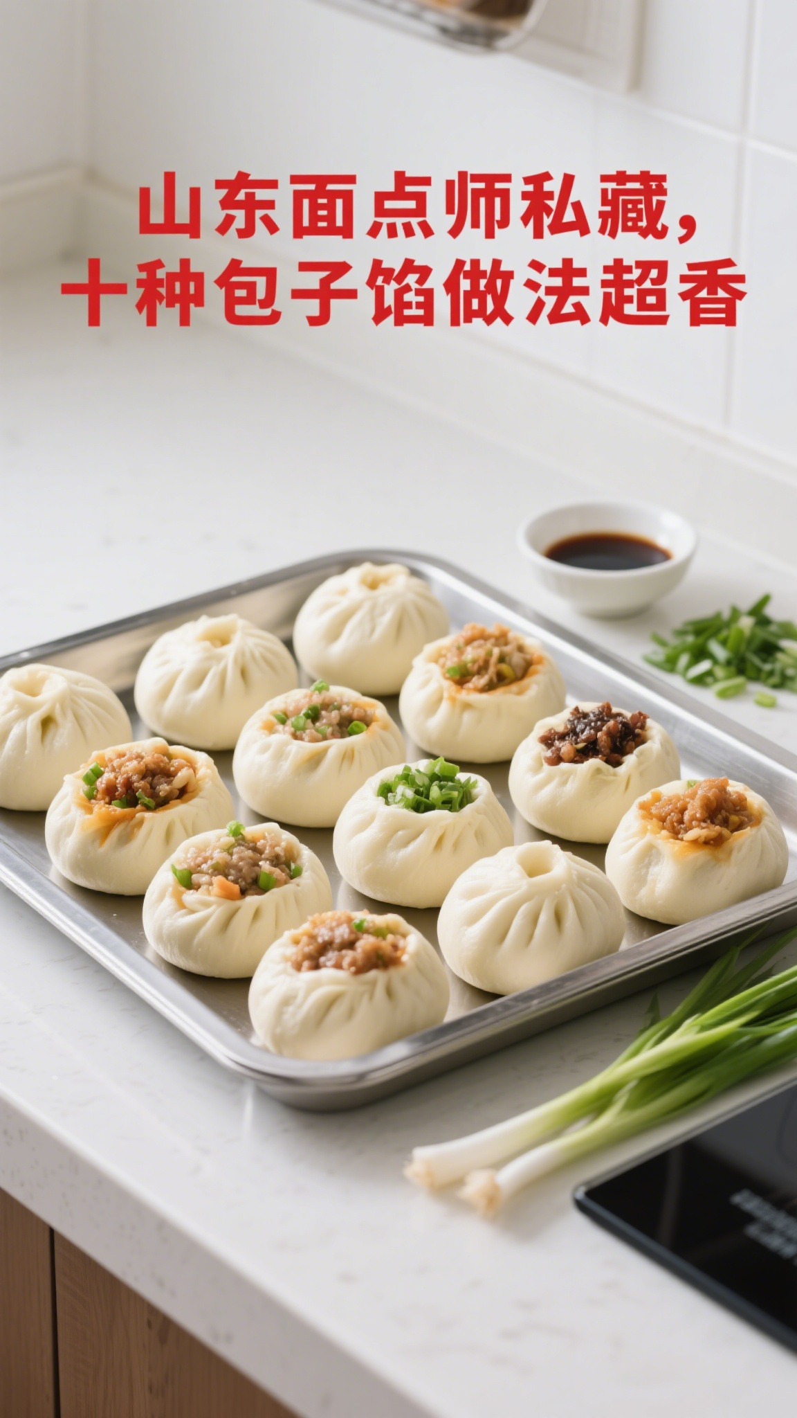 山东面点师私藏,十种包子馅做法超香