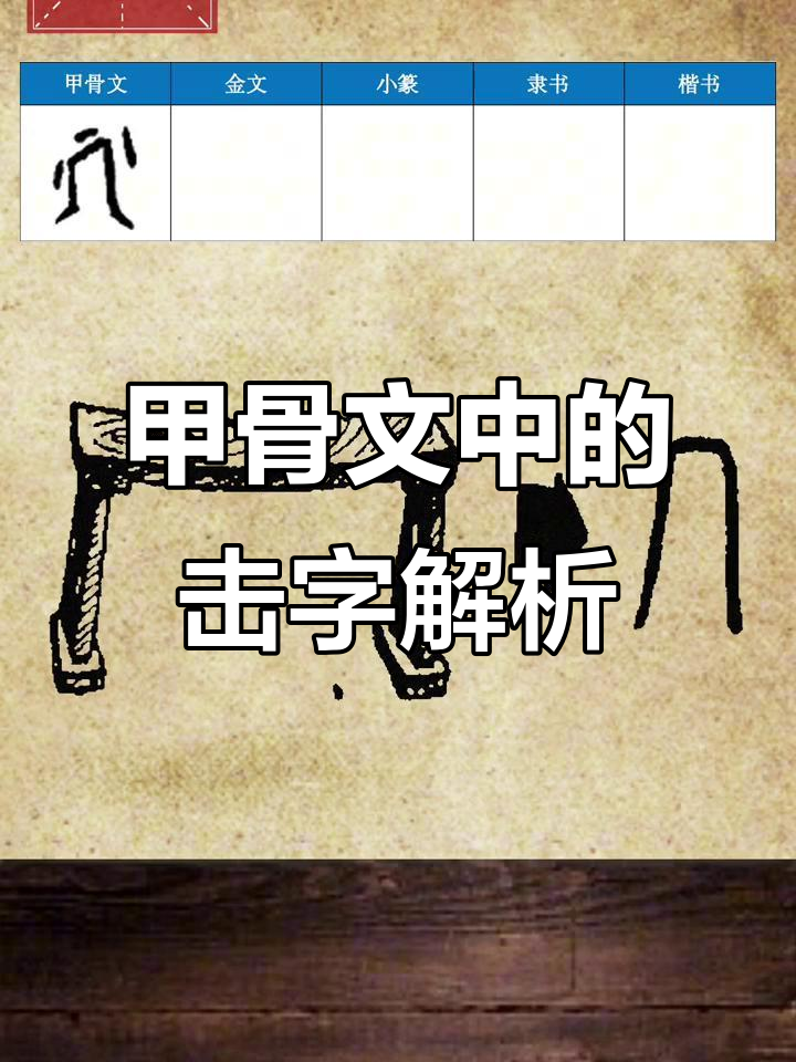 甲骨文的“击”字:从细微到鸡成语的演变