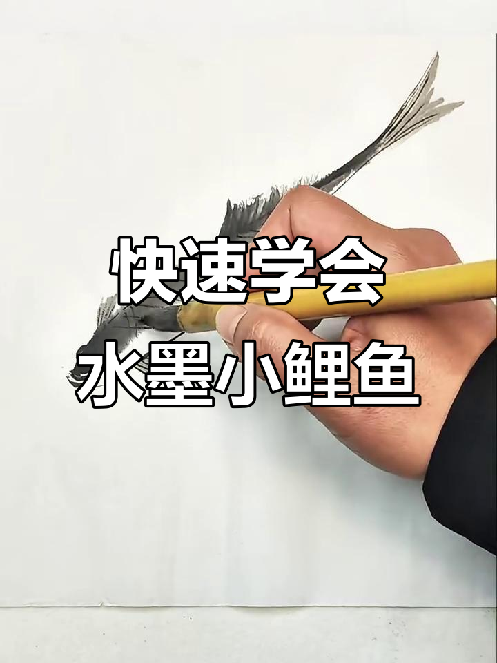 水墨小鱼轻松学，画出栩栩如生的国画作品
