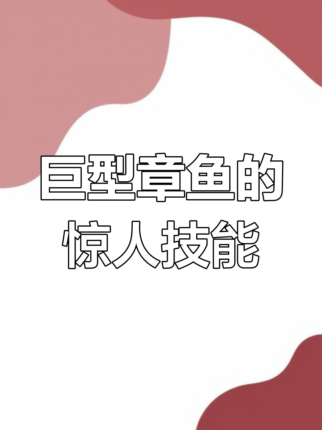 章鱼兄弟大比拼:牙齿锋利如刀,锁骨功惊艳全场