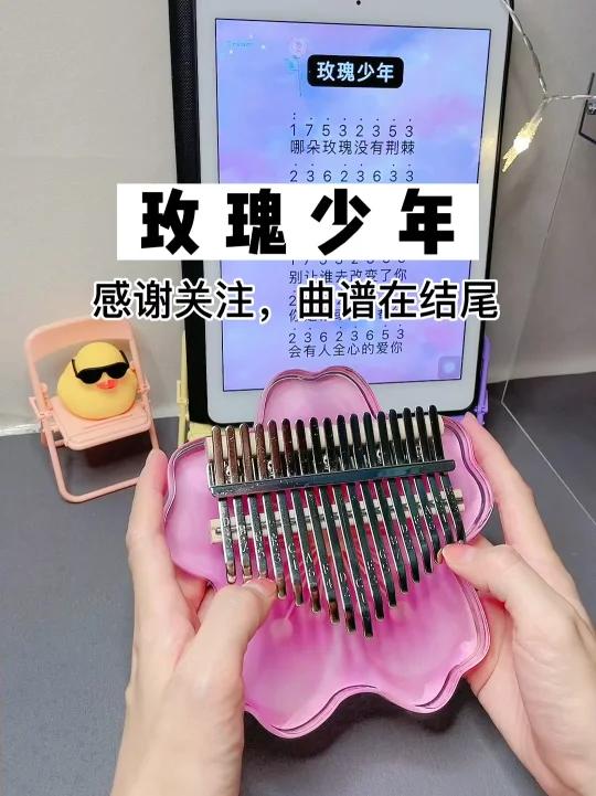 玫瑰少年|拇指琴弹奏简谱