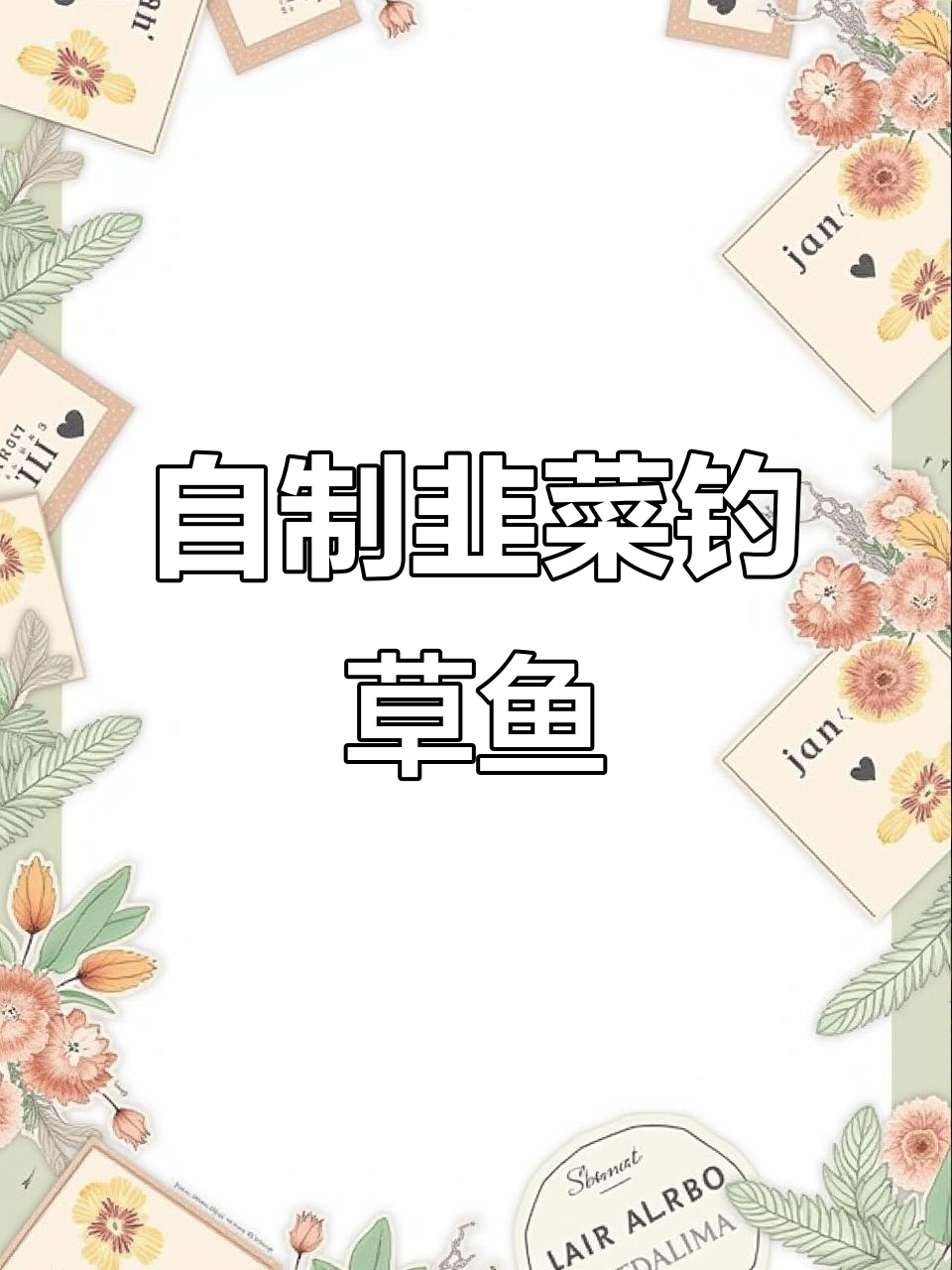 韭菜酸奶钓草鱼,夏季钓鱼必备秘制饵料