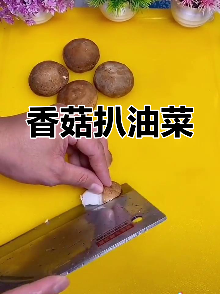 香菇油菜的家常做法,简单又美味