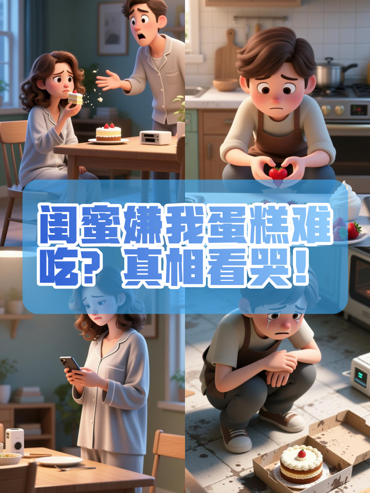 精心给闺蜜做生日蛋糕,却被她嫌难吃?真相让我哭成泪人!