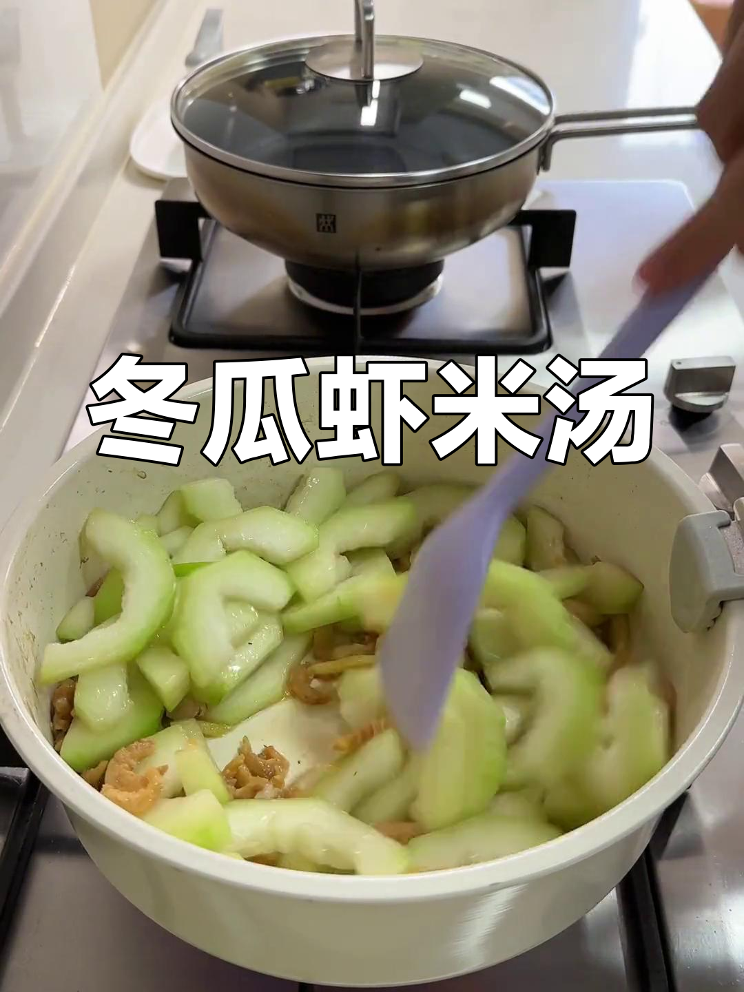 晚餐冬瓜虾米汤,简单又美味
